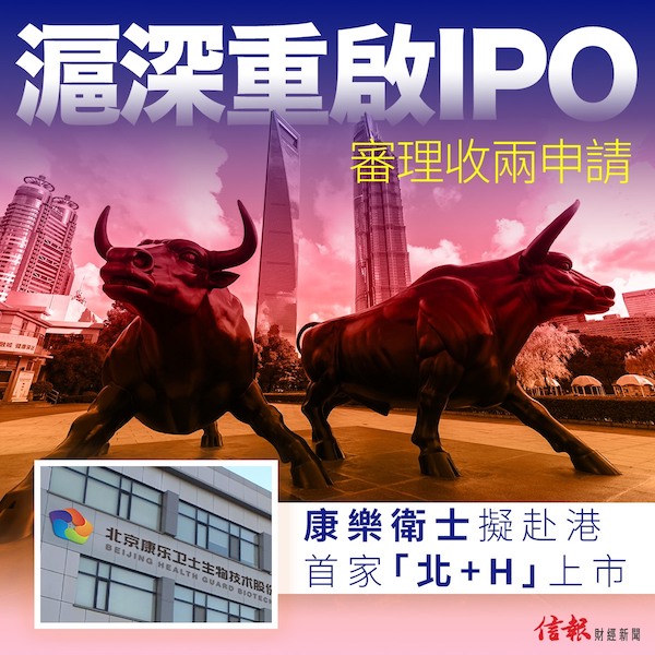 滬深重啟IPO審理收兩申請